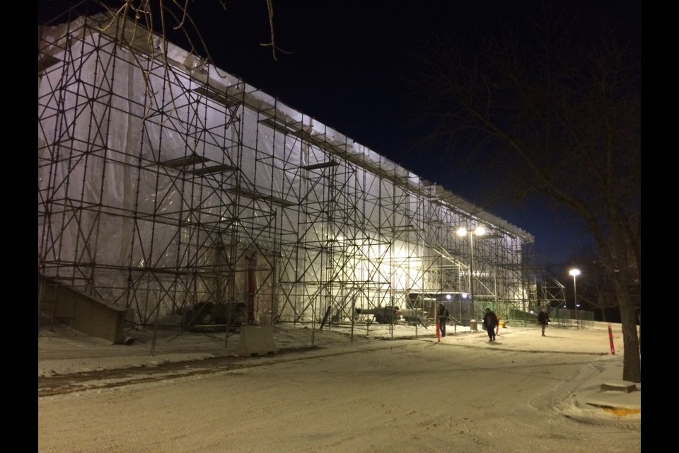 The Lac La Biche Provincial Building has been going through an $8.5 million renovation project since last spring to improve efficiencies .The renovations on the over 40-year-old structure is expected to be completed this March.
