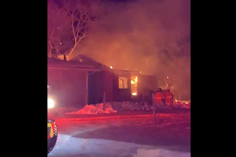 RCMP continue to investigate a fire that destroyed a single unit cabin in La Corey on the evening of Feb. 6. The same unit that burned down had been reportedly broken into earlier that day.