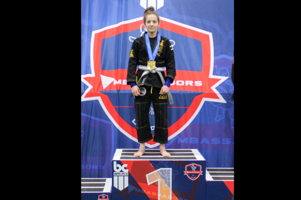 KABZ Martial Arts student, Zayna Kabalan, scored a gold medal at the 2022 Alberta Spring Open, a jiu-jitsu tournament, in Edmonton on March 26, 2022.