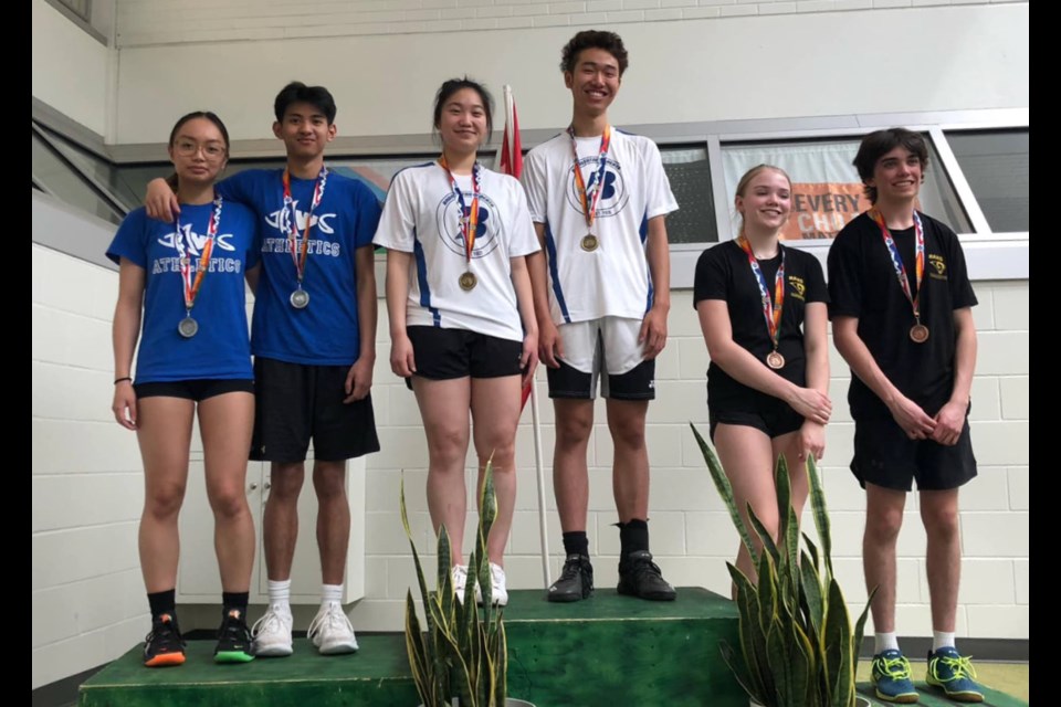 JAWS student-athletes, Aloe Manalese (left) and her partner Ben Hortaleza were a part of the silver-medal winning mixed team during the Alberta Schools Athletics Association (ASAA) Badminton Provincials in Medicine Hat on May 6 and 7. They said getting to the gold-medal game wasn’t expected, but they took each game one at a time during the two-day tournament, getting more and more confident.  