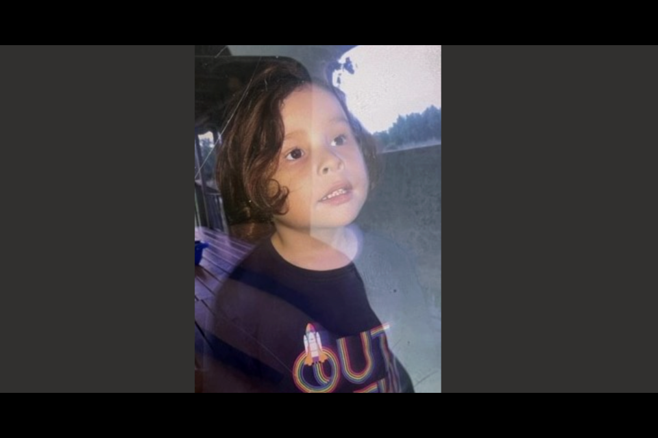 Police are looking for a five-year-old ager Cross-Memnook who was reported missing on Sept. 25.
