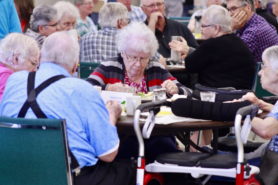 The annual seniors lunch is a great way for folks to get together, share some laughs and food. The festive-themed event takes place December 7 at the Bold Center. 