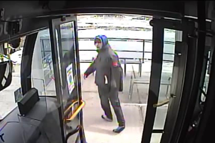 Police are asking the public for assistance to identify the male suspect that was captured on the bus’s CCTV footage. 