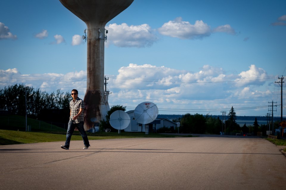 Lac La Biche County will be featured in season of eight of the hit CBC TV series Still Standing. The cast crew were in town last week filming and capturing content. Pictured is host Jonny Harris.