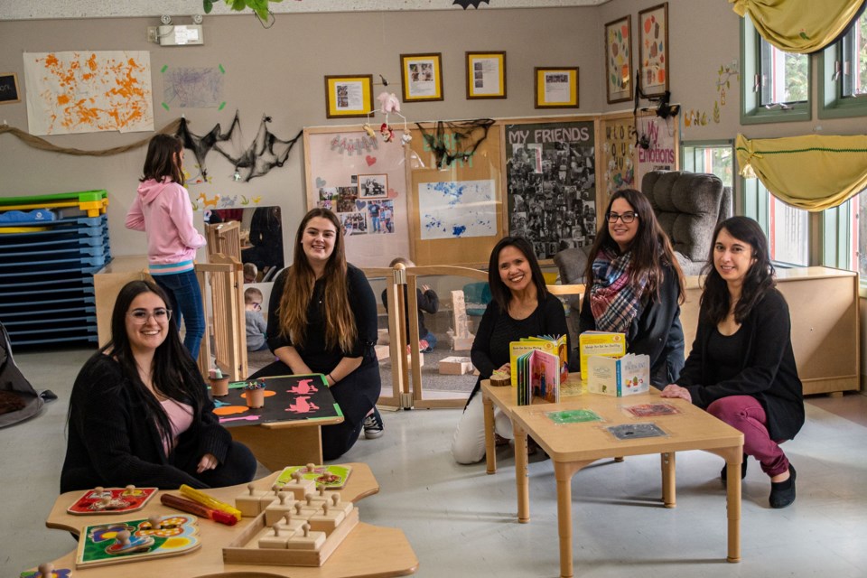 The Ohana Centre staff show off one of the child care centre's many rooms.