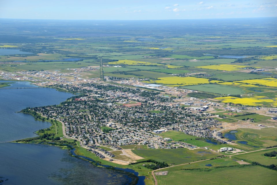Aerial photographs of the Town of Bonnyville show how much the community has grown over the years.