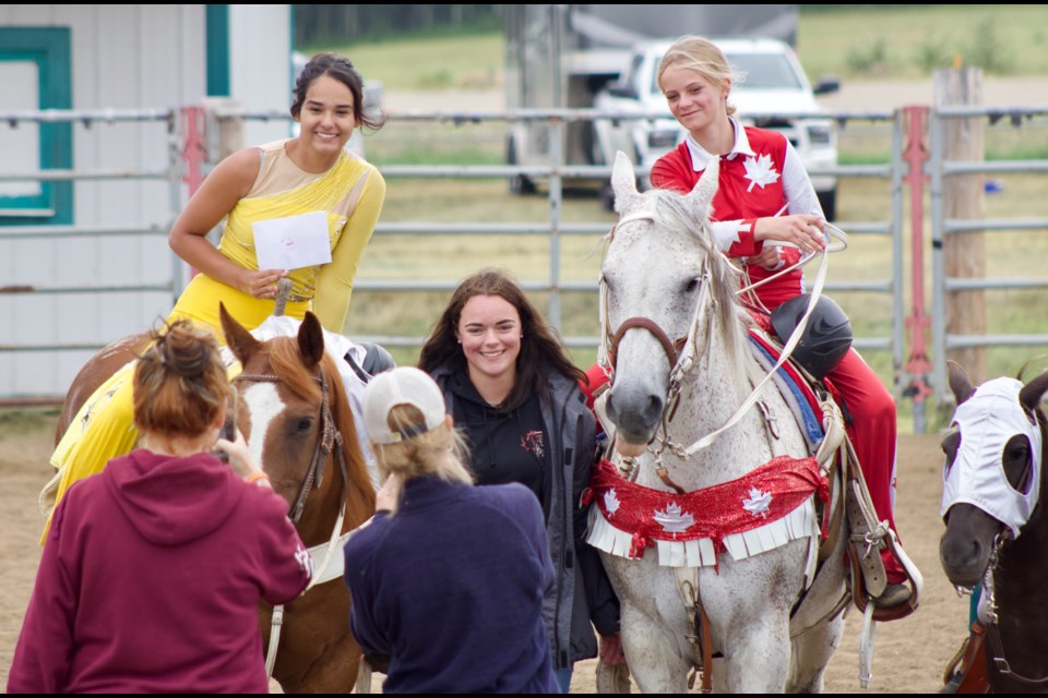 The Canadian Trick Riding Association (CTRA) hosted a completion and performance during their debut appearance at the Lac La Biche Summer Days celebration. The afternoon event was held on July 30 at the Lac La Biche Agricultural Society grounds.