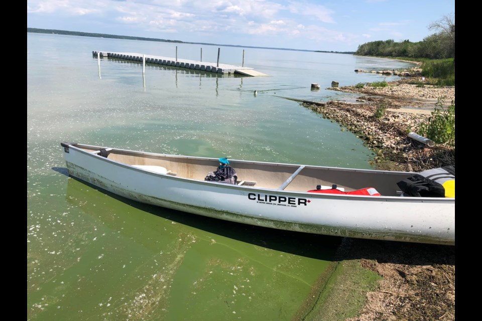 Jennifer Batiuk won the ‘Most Impacted’ award for a photo she took of the blue-green algae impact near the Maccagno Point Boat launch in Lac La Bice Lake on May 25, 2022. The photo award is provided by the National Lake Blitz Program’s 2nd Annual Lake Biodiversity Photo Challenge.  