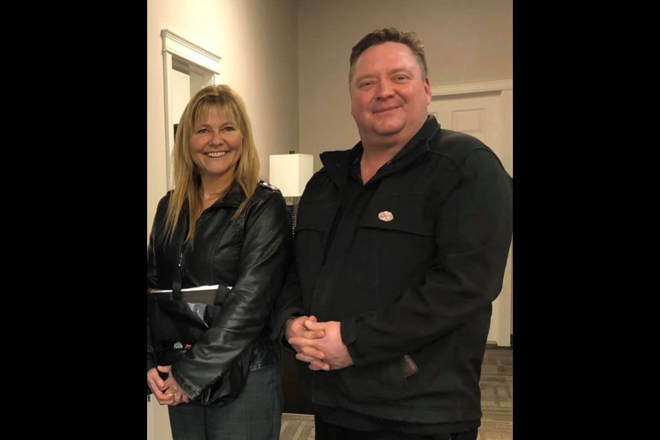 ROABA executive director Lucille Chisan and president Shawn McDonald hope the communtiy can donate needed goods to Fort McMurray evacuees in the community.      Photo: ROABA facebook
