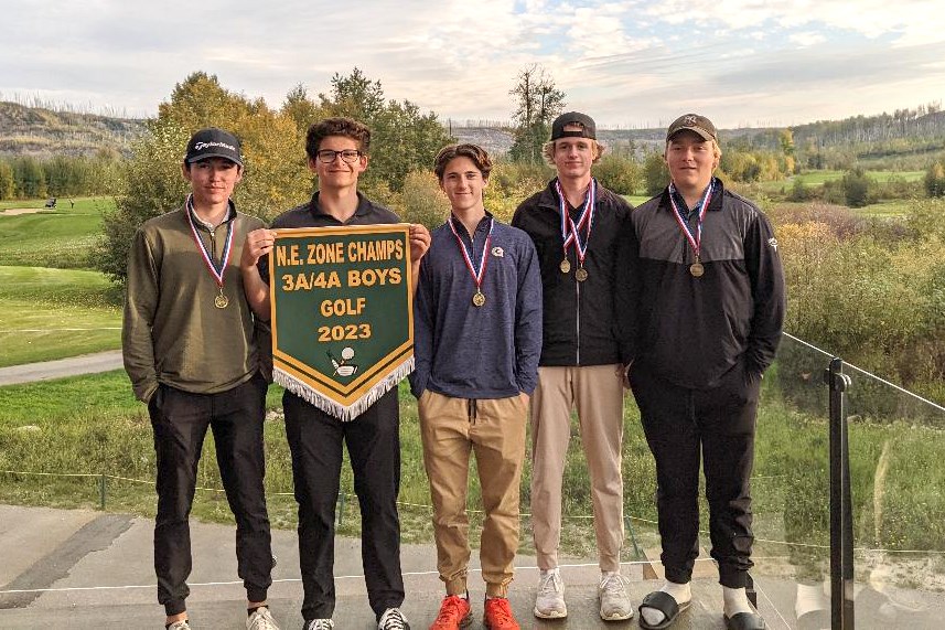 Cold Lake High School boys' golf team.