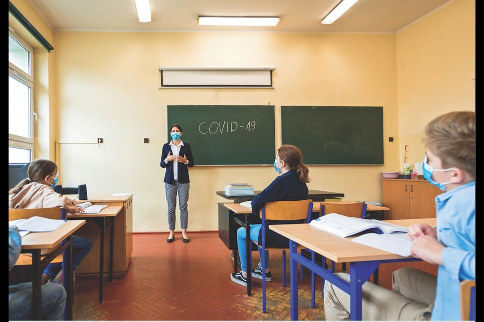 A recent real-time exercise in NLPS schools followed students to see where possible COVID spread could take place.  It has helped to change some procedures in schools.     Stockimage