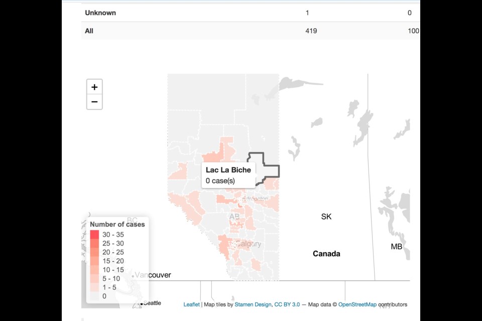 Version 1 of the province's COVID map has seen many new features since it appeared more than 60 days ago