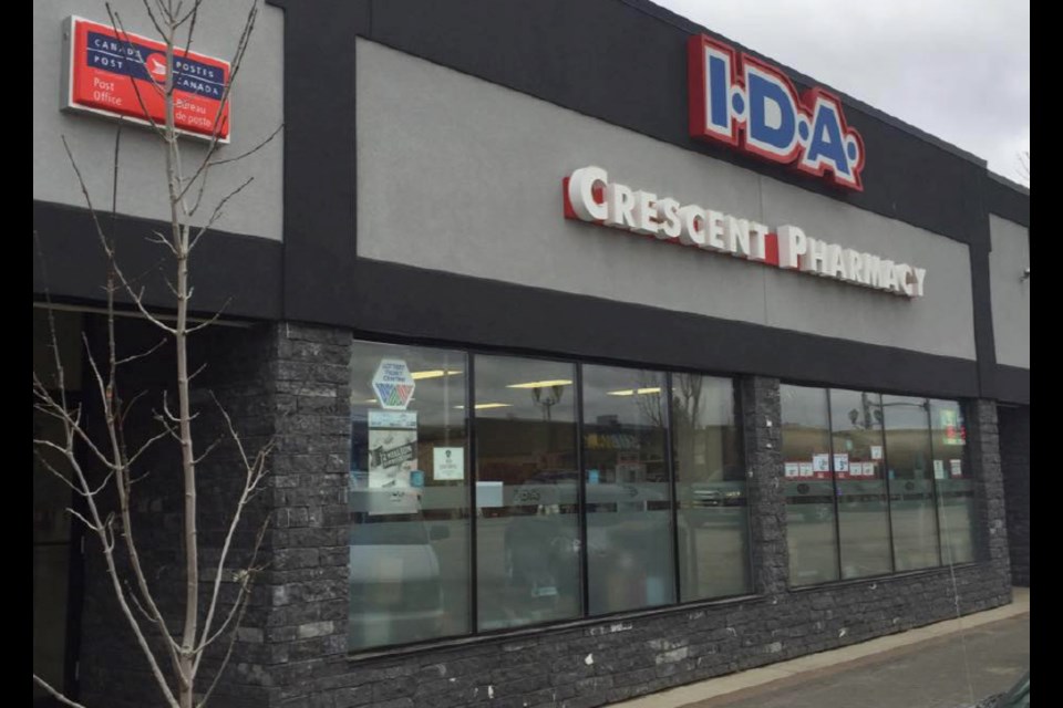 Lac La Biche's Crescent IDA is one of several Lakeland pharmacies offering available vaccines to eligible residents this week. Health Minister Tyler Shandro says more pharmacies will be included to the rollout list in the coming weeks.   File Image