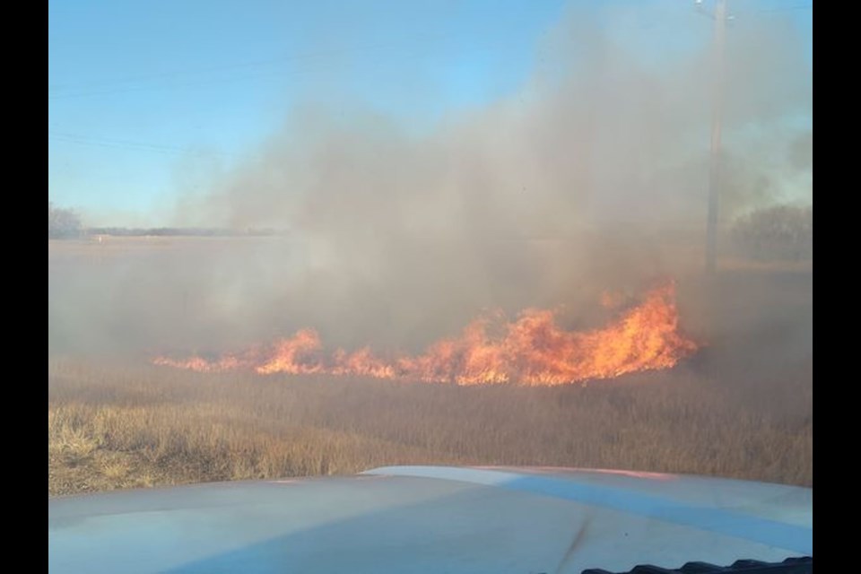 A discarded cigarette was likely the cause of a fire near St. Brides this morning.
Photo courtesy St. Paul Fire Department