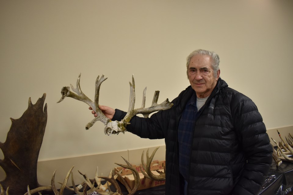 Ronald Johnston found this deer horn on his farm three years ago. He says it must have been there for 30-40 years. 