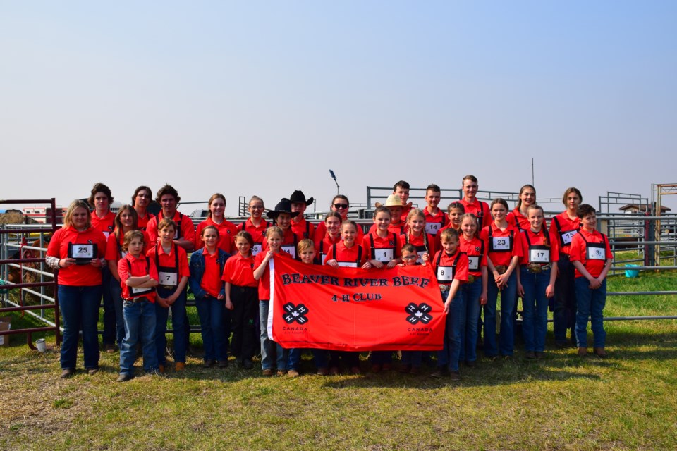 Beaver River 4-H Club members take a group photo during this year's club show.