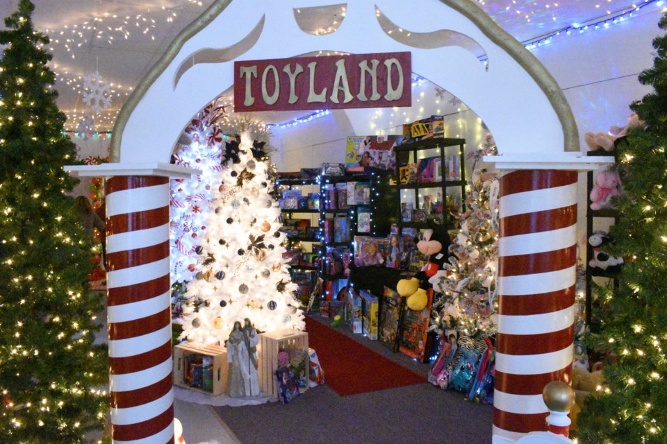 The entrance to The Perfect Gift Store. 