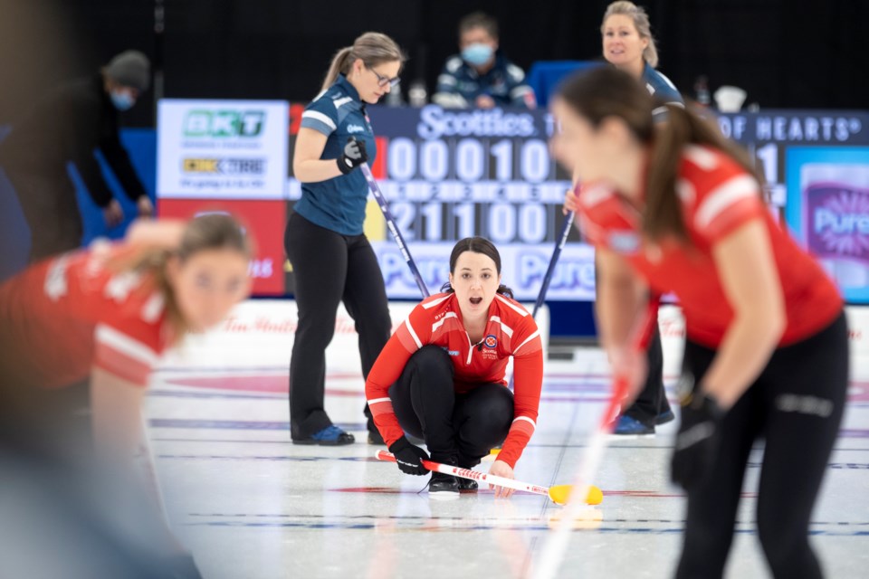 Val Sweeting, who calls Lottie Lake, Alta., home, has been competing alongside Team Einarson at the Scotties Tournament of Hearts.