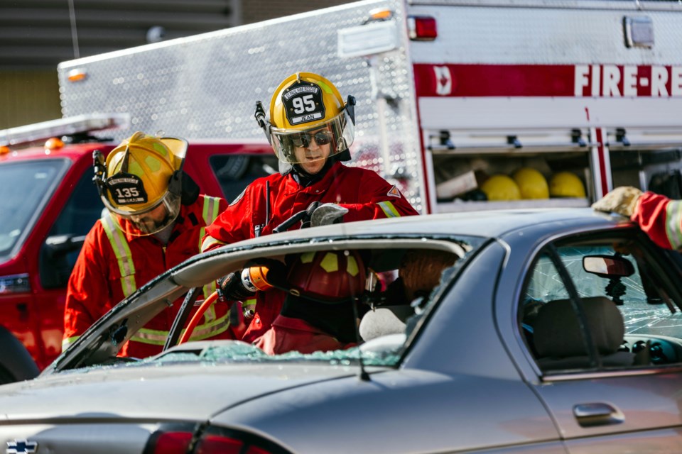 Firefighters at the fire department open house in the fall of 2023. / File photo