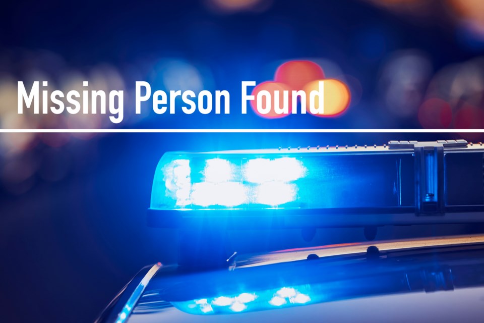 A missing boy has been found, safe.
