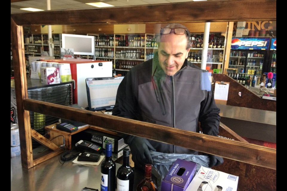 Fozie Fyith, the owner of the Lac La Biche Liquor Stop has been using safety protocols to maintain a healthy workspace for staff and customers. Other businesses expecting to be part of the provincial relaunch this week are expected to do the same.