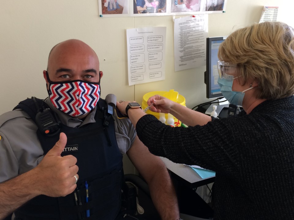 Glynton peace officer vaccine