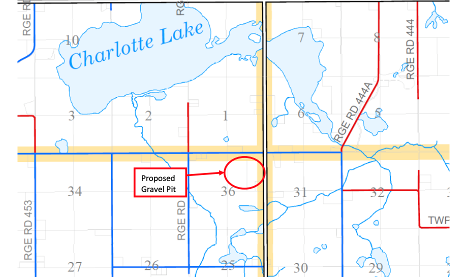 Gravel pit map MD