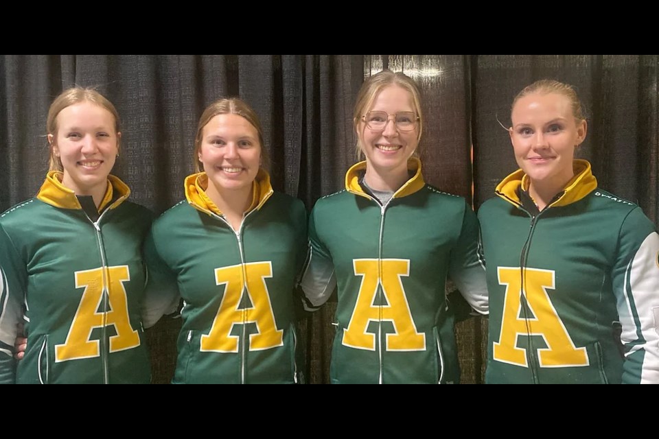 Team Gray-Withers - Zoe Cinnamon, Brianna Cullen, Catherine Clifford and Serena Gray-Withers. (Team also includes Amanda St. Laurent.) 