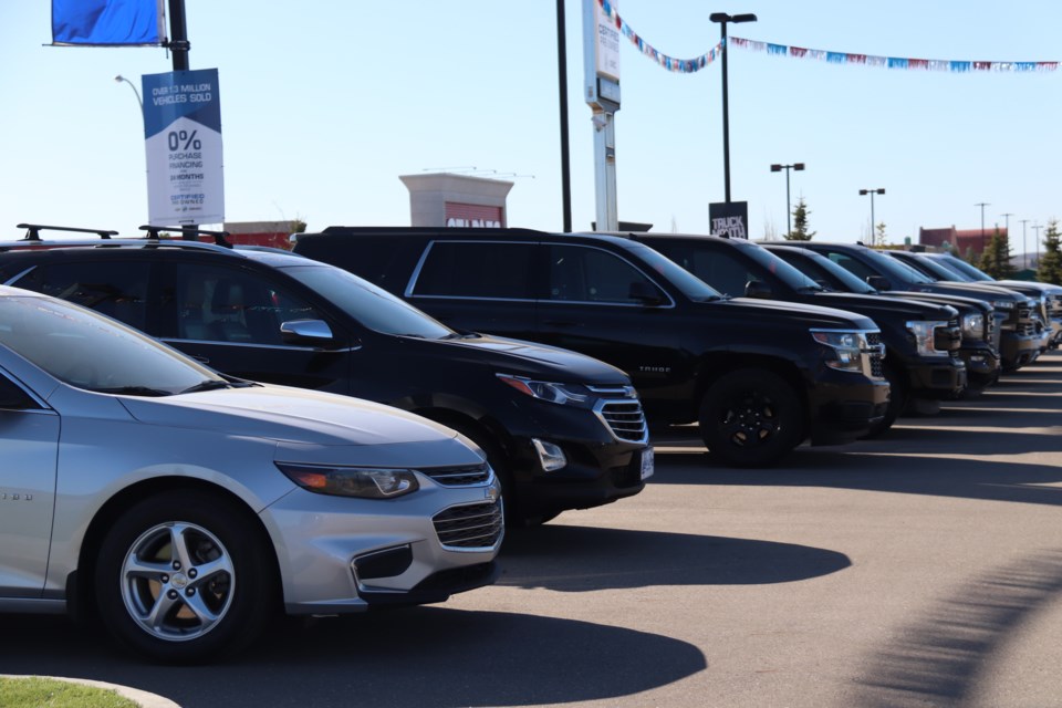 Customers are being encouraged to order vehicles rather than purchase off of the lot due to a shortage of new vehicles. 