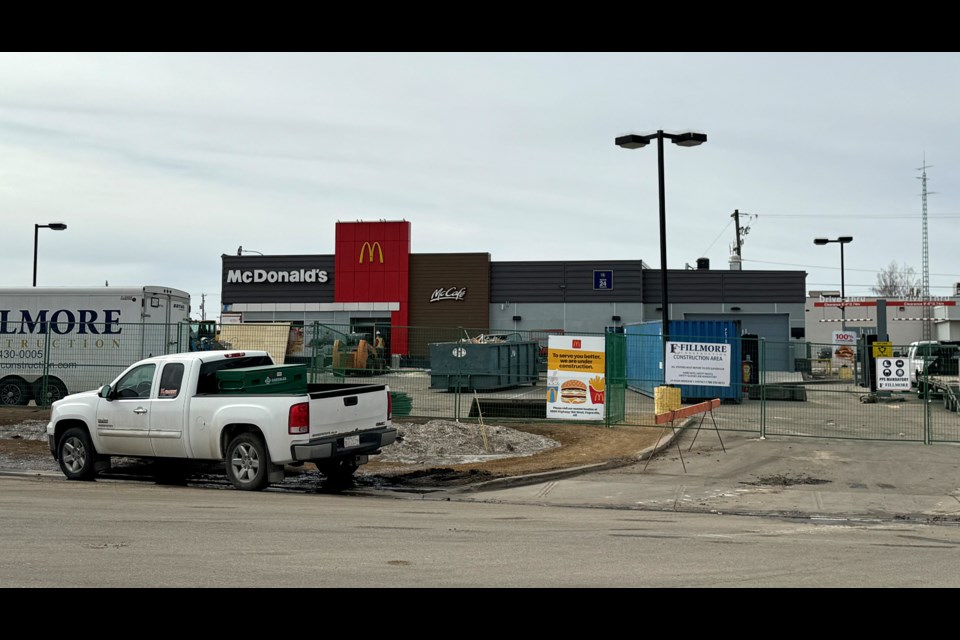 Construction crews have been busy with a large renovation project that began on April 1 at the St. Paul McDonalds location.