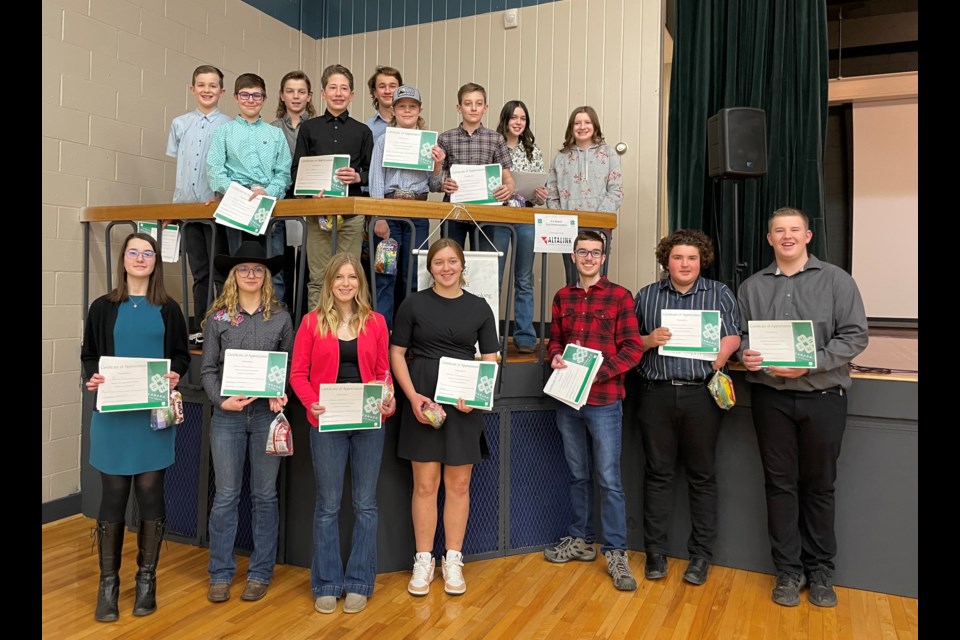 Senior and intermediate 4-H members did their speeches and presentations in the afternoon on Feb. 26.