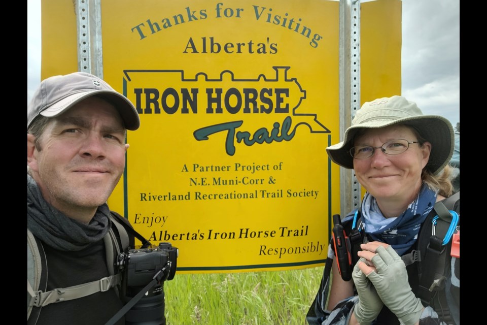 Sonya Richmond and Sean Morton hiked along the Iron Horse Trail earlier this month as part of their cross-Canada trek on the Trans Canada Trail System. All the photos in this gallery are courtesy of Sean Morton taken while the couple hiked the Iron Horse.