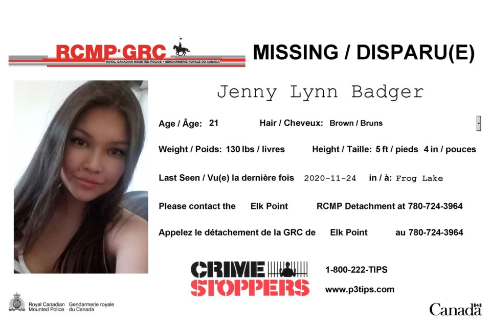 Jenny Lynn Badger missing poster