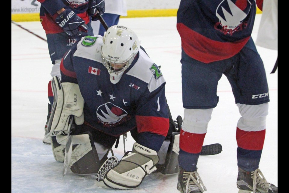 Clippers goaltender Joshua Irving covered the net on 41 shots in Saturday nights shutout over the Wainwright Bisons.