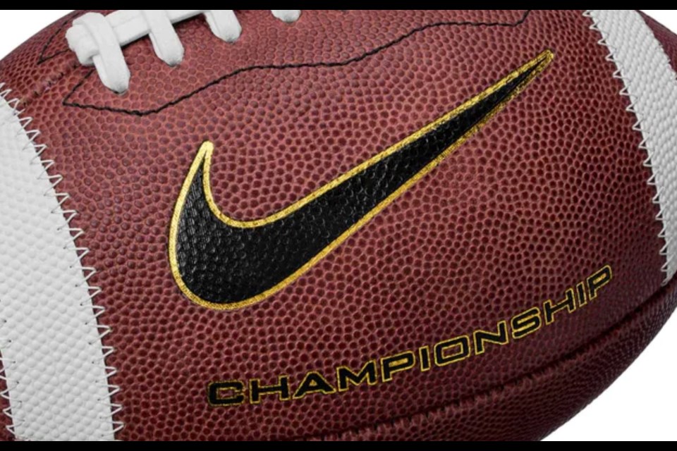 See you later Wilson, area high school and club football teams will handing off to Nike footballs for playoff games. The new balls will cost teams and schools $114.98 each if bought six at a time.