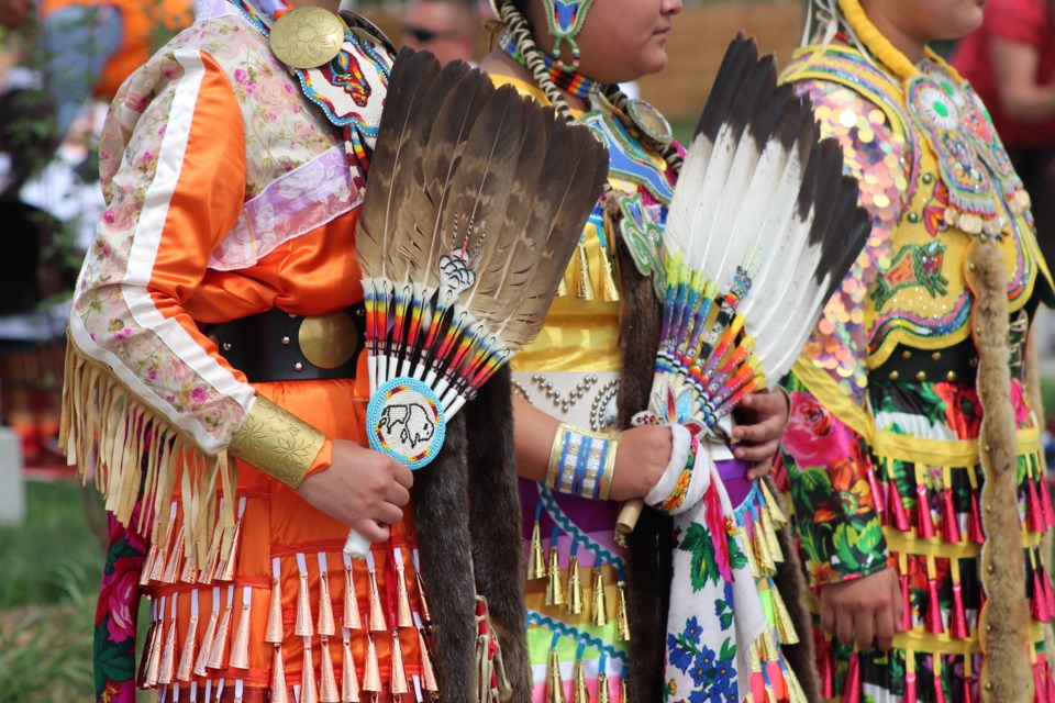 Dancers performed healing dances throughout the ceremony. Photo by Robynne Henry. 