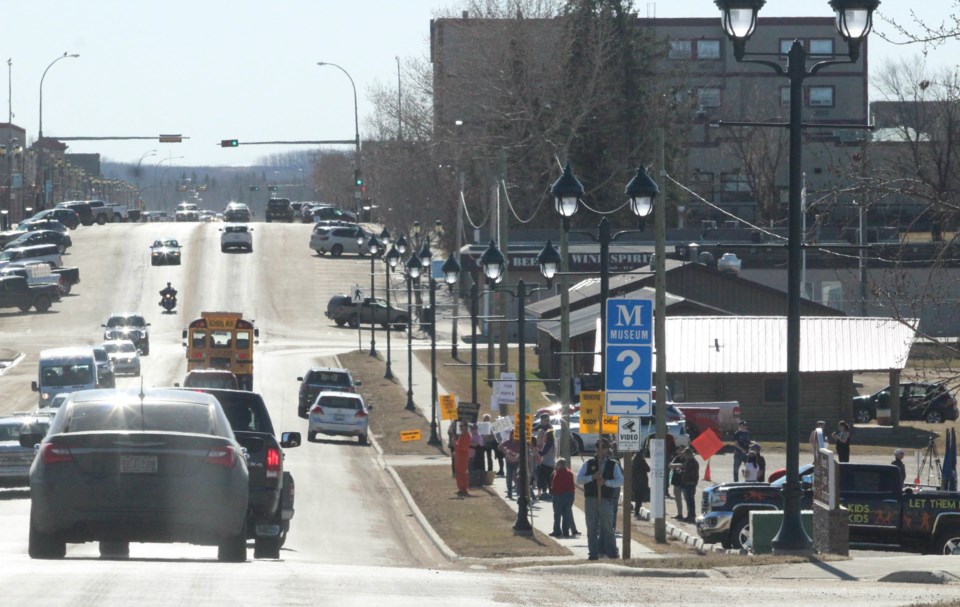 Lac La Biche driving downtown