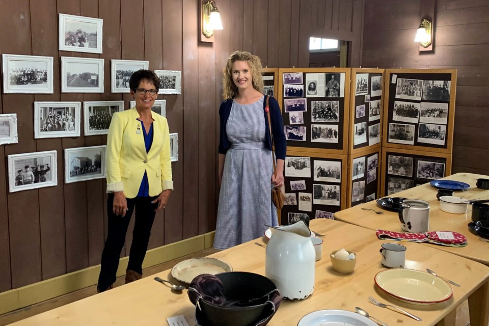 Lac La Biche County councillor Colette Borgun and Fort McMurray-Lac La Biche MLA Laila Goodridge at the Mission Historical Site during a recent visit where project approvals for the area were announced.     Image: Gov't of Alberta 