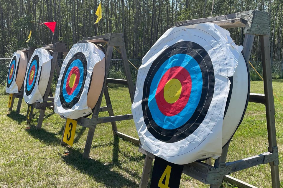 The Lakeland Archery Club hosted Alberta's provincial archery field, 3D and target tournament over August long weekend at the new Herb Erickson Outdoor Archery Range. Photo supplied by Lakeland Archers 