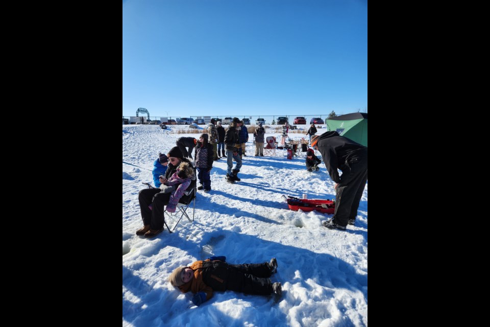 Around 100 people attended the Alphonse Tremblay Memorial Fish Derby at the St. Paul Trout Pond on Feb. 19.