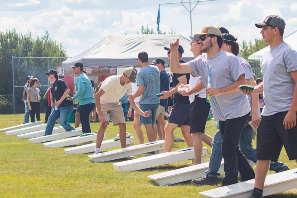 The annual Cabrini Park Challenge Cup in Mallaig is a fundraiser bean bag tournament to help raise money for the community's minor hockey association.