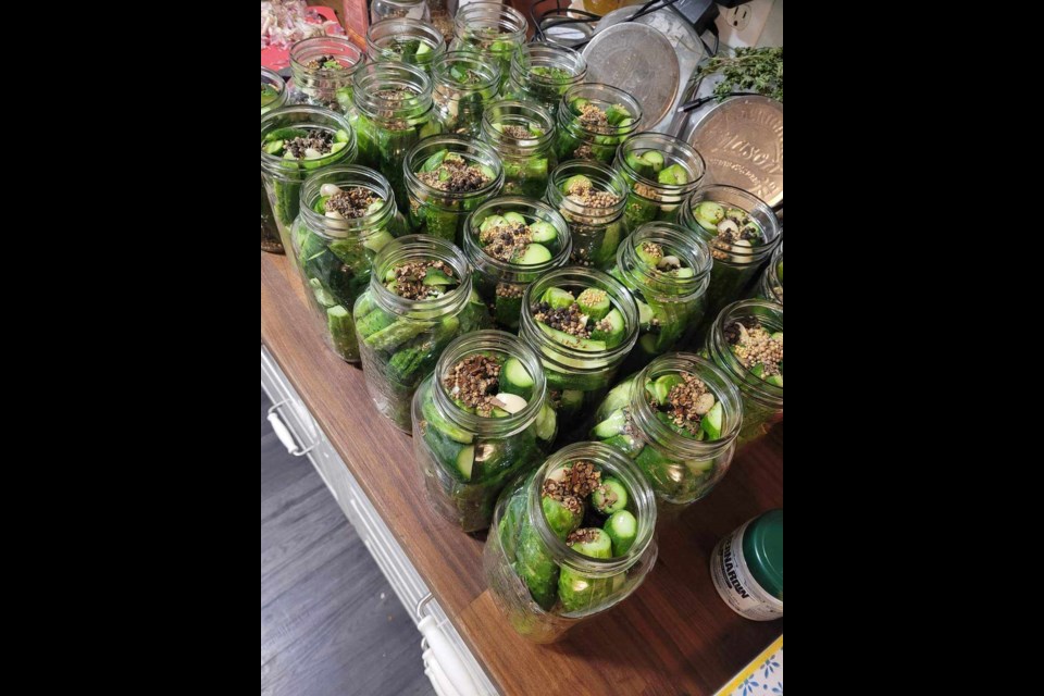 Pictured are pickled that Tanya Meyer canned.