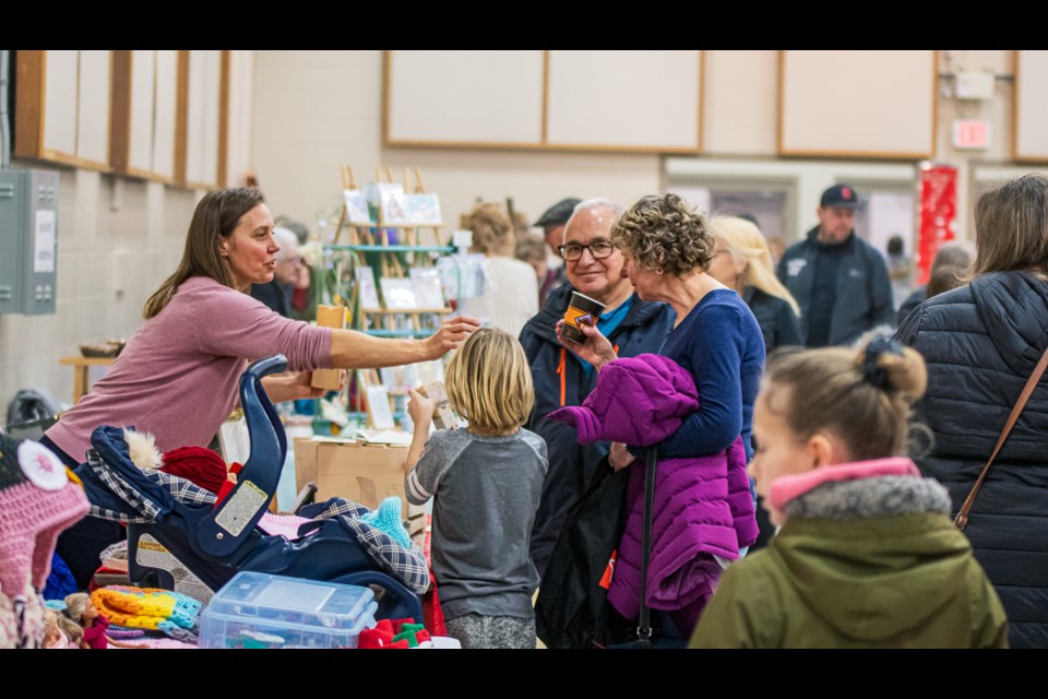 Many from St. Paul and surrounding communities visited the St. Paul Recreation Centre during the St. Paul Visual Art Centre's 40th annual Christmas Arts and Craft Sale on Dec. 2.