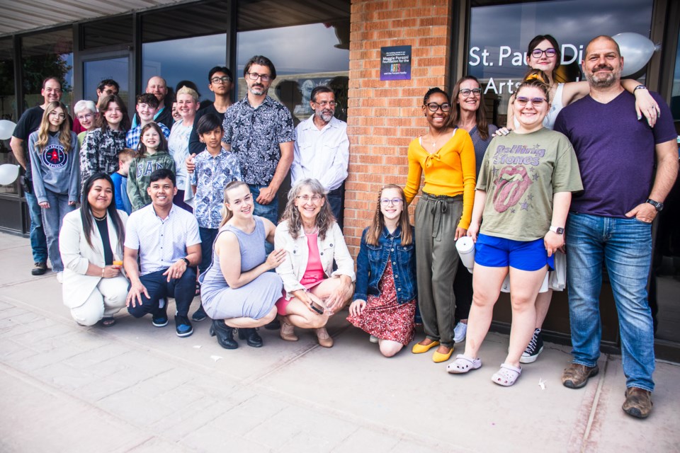 On June 11, the St. Paul and District Arts Foundation unveiled a plaque in honour of the Maggie Porozni Foundation for the Arts, and the Porozni family, who were critical in the acquisition of the foundation’s building 10 years ago.