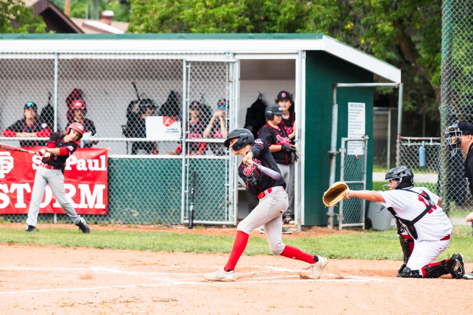 St. Paul Storm's 15U provincial 'A' team plays the St. Albert Cardinals on July 14.