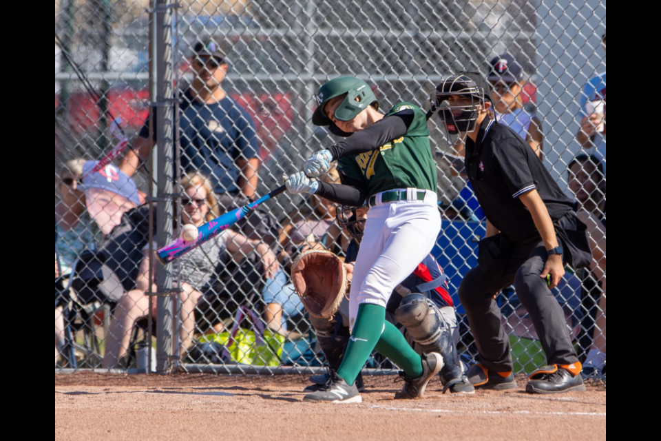 Caleb Poulin will be competing at the 2024 13U National Championships with the Sherwood Park Athletics 13U AAA team.
