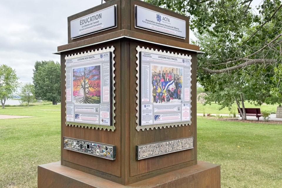 A monument dedicated to the Francophone community was unveiled at Lagasse Park on June 22.