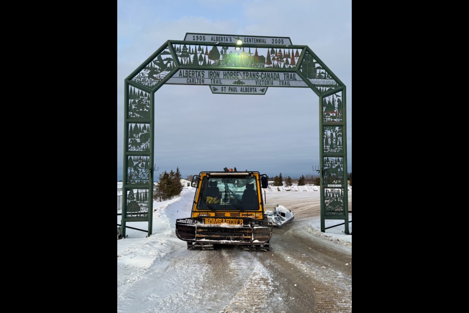 Mid-January, members of the St. Paul Trailblazers Snowmobile Club, have been busy maintaining snowmobile trails. 