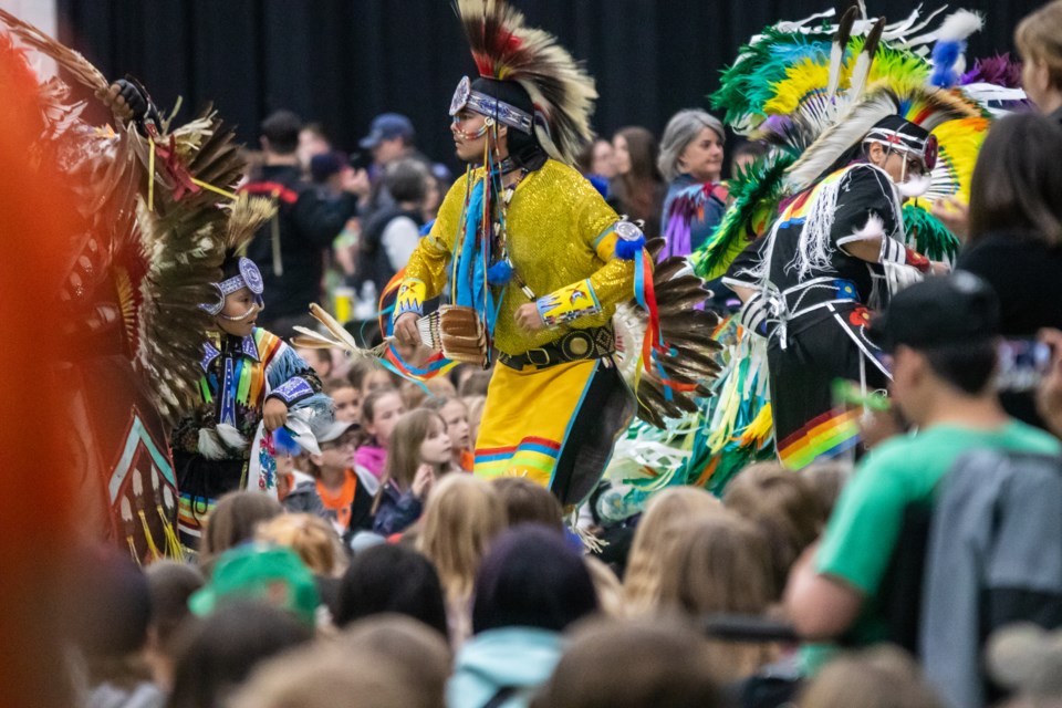 Clad in their regalia, the dancers moved to the beating of music and drum during the National Indigenous Peoples Day on June 21 at the Bonnyville and District Centennial Centre (C2).