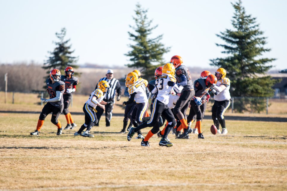 St. Paul Bengals clash against the Wainwright Warhawks on Oct. 14 in St. Paul.